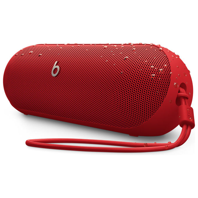 Beats, Speaker Bluetooth Portatile, Rosso, Resistente all'acqua IP67, 24 Ore di Autonomia