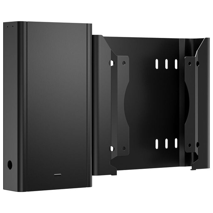 HP, Custodia VESA Desktop Mini v4+ con supporto alimentatore, Nero, Metallo