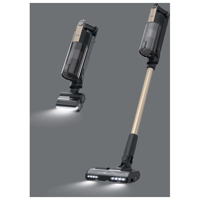 Hoover HF310P 011, Aspirapolvere a Bastone 2 in 1, Senza Sacchetto, Nero e Metallico