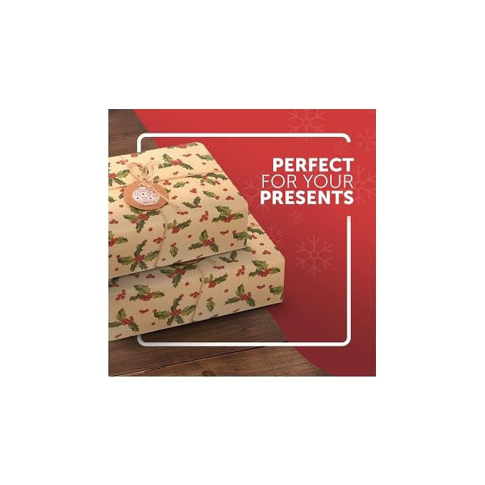 Shopper, Rotolo Carta Regalo Natale, 2 pz 0.70 m, Fantasie Assortite