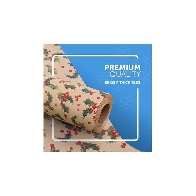 Shopper, Rotolo Carta Regalo Natale, 2 pz 0.70 m, Fantasie Assortite