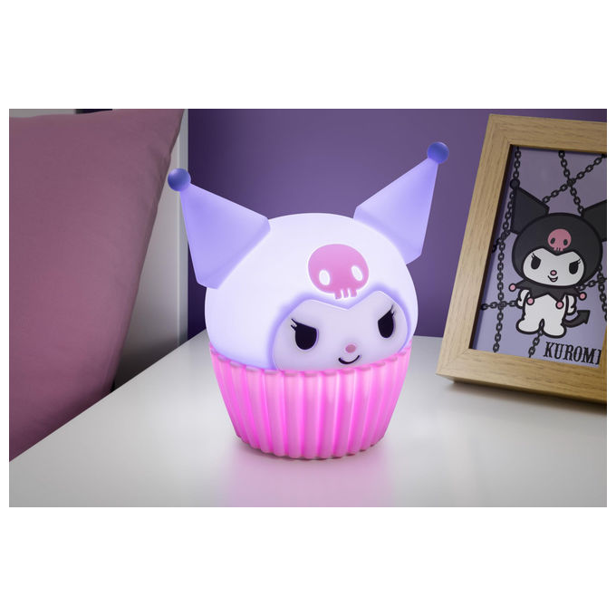 Paladone, Kuromi SquishyGlo, Lampada in Silicone Ricaricabile, 15 cm