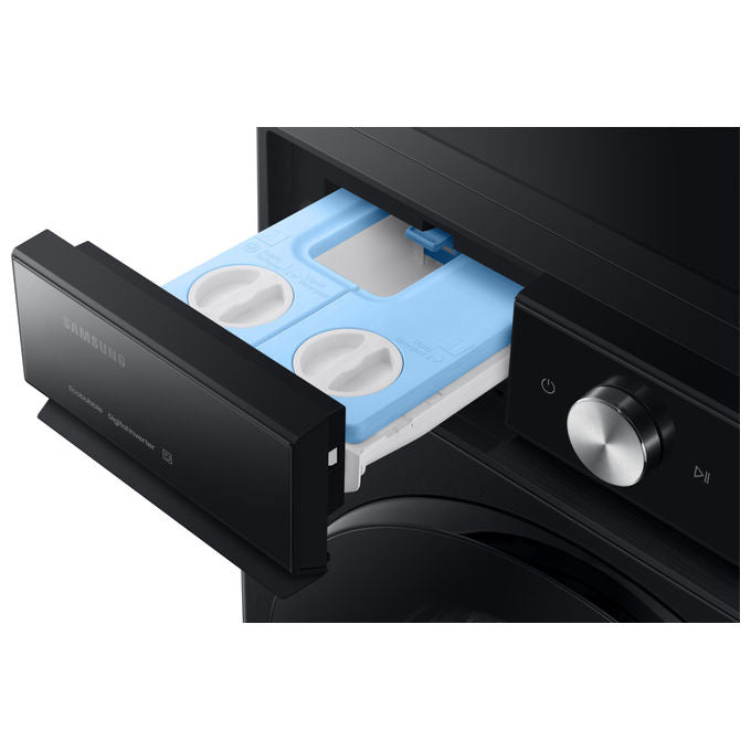 Samsung WW90DB8U95GB QuickDrive 8000 Lavatrice Frontale 9 Kg 1400 rpm Classe A Wi-Fi Vapore Ecodosatore (85x60x60 cm) colore Nero