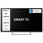 Saba, Smart Tv 55'' Ultra Hd 4K, Sistema Vidaa, TivuSat, Audio Dolby