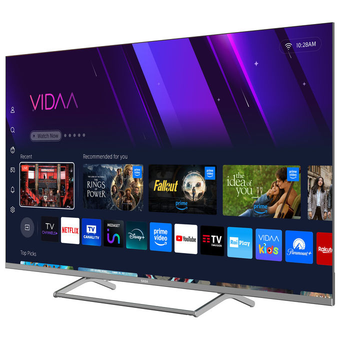 Saba, Smart Tv 55'' Ultra Hd 4K, Sistema Vidaa, TivuSat, Audio Dolby