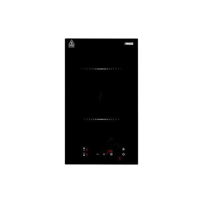 Princess, Piano Cottura Induzione Doppio, 3300W, Verticale, Comandi Touch LCD, Timer, Nero