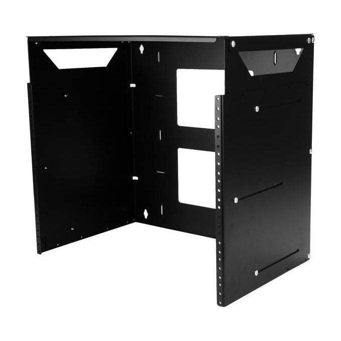 StarTech.com, Armadio Rack da Muro, 8U, con Mensola, Acciaio, Nero