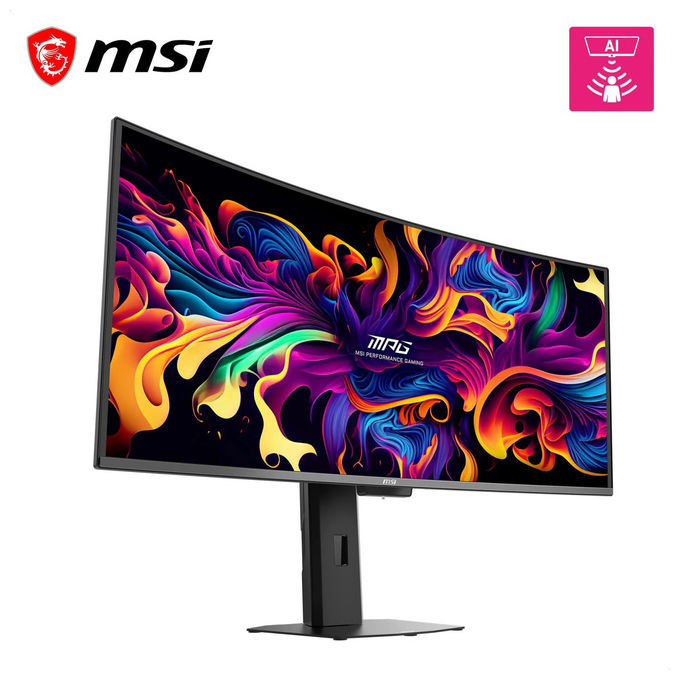 MSI 3DE2 MPG 341CQR QD-OLED X36 Monitor Gaming 34'' UWQHD 3440x1440 360Hz 0.03ms QD-OLED 5ª gen HDR True Black 500 HDMI 2.1 DP 2.1 USB-C 98W colore Nero
