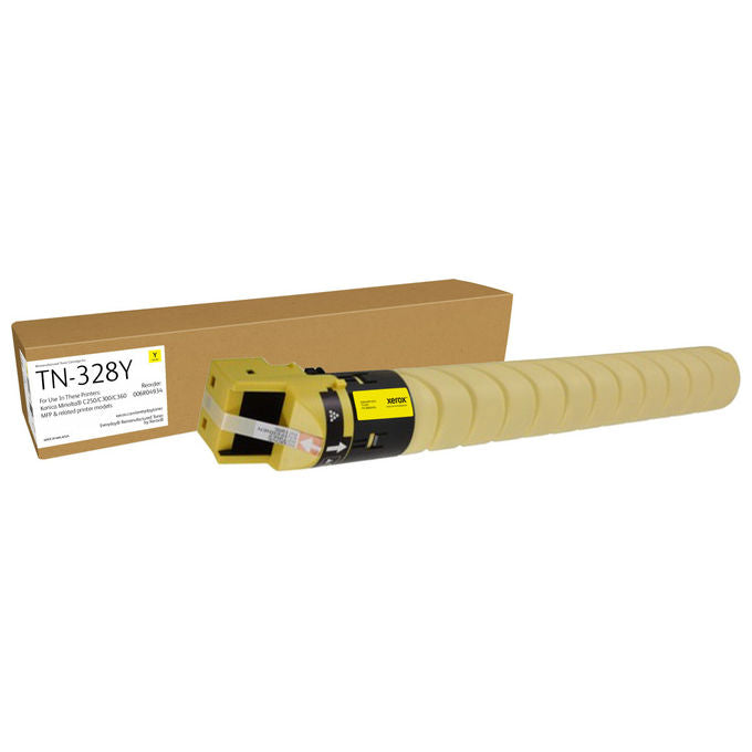 Xerox, Toner Rigenerato Giallo, Compatibile con Konica Minolta AAV8250, Capacita' Standard, 28000 Pagine