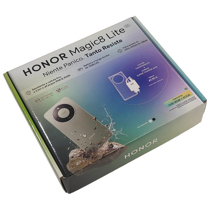 Honor, Magic8 Lite 5G, 512 GB, 8 GB RAM, Verde Foresta, Display 6.79'', Dual SIM