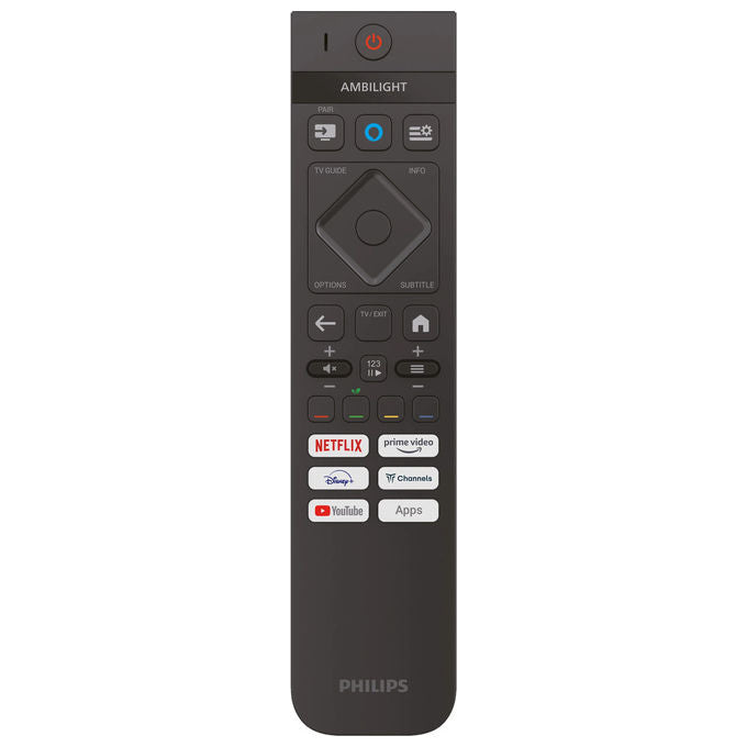 Philips, Tv Qled 65'', 4K Ultra HD, Ambilight 3, Smart Tv, Grigio