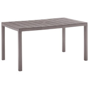 Leziter Tavolo da Giardino in Plastica Resistente alle Intemperie 146x86x74 cm Cappuccino