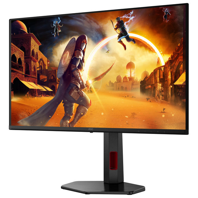 Aoc, Monitor Gaming Q27G4SDR QD-OLED, 26.5 pollici, QHD, 360Hz, Nero e Rosso