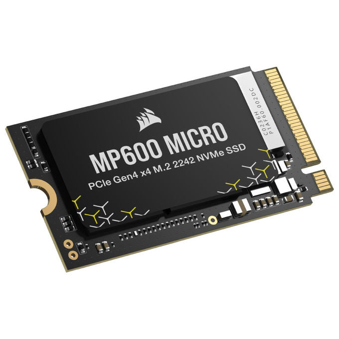 Corsair, SSD 1TB, MP600 Micro, M.2 2242, PCIe Gen4 NVMe, Nero
