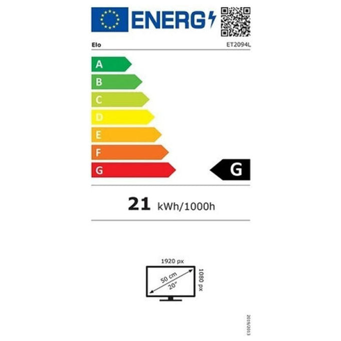 Elo Touch Solution, Monitor Touchscreen 19.5'', 1920x1080, Nero, Singolo Tocco