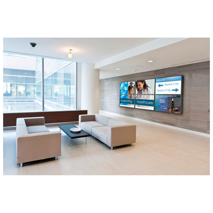 Peerless, Supporto Display, 40''-65'', Nero, Montaggio a Parete per Videowall