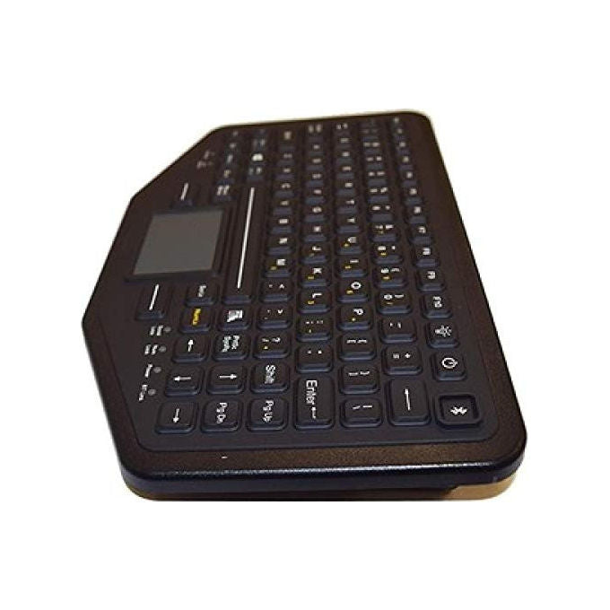 Gamber-Johnson, Tastiera Slim USB Bluetooth, Touchpad, Retroilluminata, Nera, Resistente