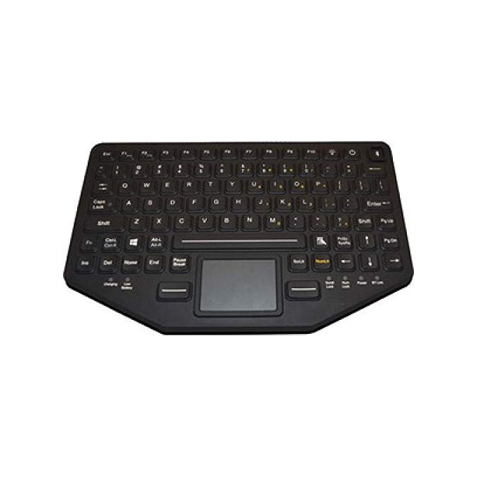 Gamber-Johnson, Tastiera Slim USB Bluetooth, Touchpad, Retroilluminata, Nera, Resistente
