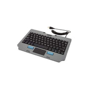 Gjohnson, Tastiera Rugged Lite, Spagnola, USB, Grigio e Nero, Touchpad