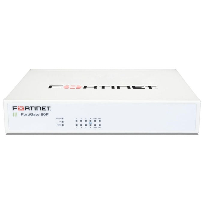Fortinet, Firewall FG-80F, 10000 Mbit-s, IPSec VPN 6500 Gbit-s, 6 RJ-45