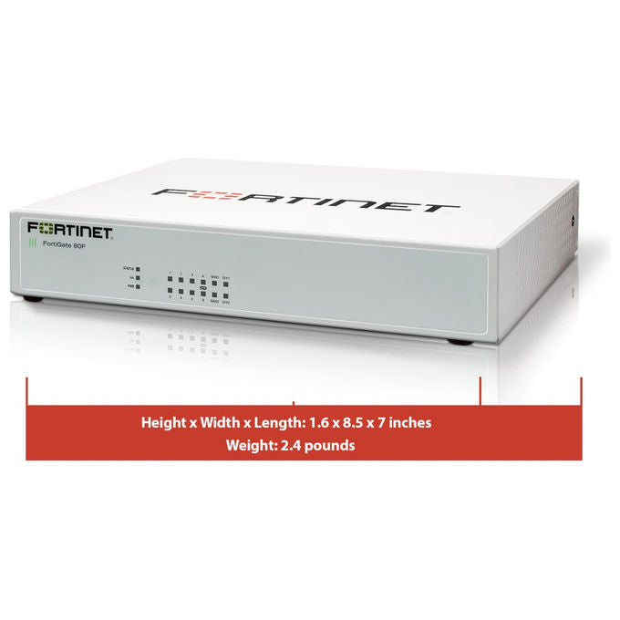 Fortinet, Firewall FG-80F, 10000 Mbit-s, IPSec VPN 6500 Gbit-s, 6 RJ-45