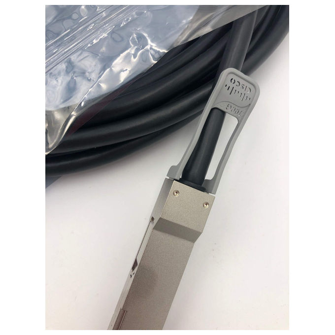 Cisco, Cavo in Rame Passivo, QSFP-100G-CU5M, 100GBASE-CR4, 5m, Grigio