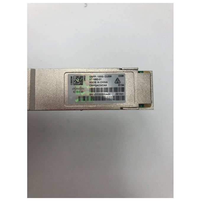 Cisco, Cavo in Rame Passivo, QSFP-100G-CU5M, 100GBASE-CR4, 5m, Grigio