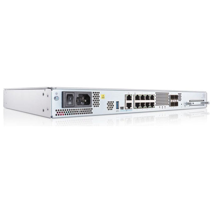 Cisco, Firewall Firepower 1120 ASA, 8 Porte Gigabit Ethernet, 4.5 Gbps, Grigio