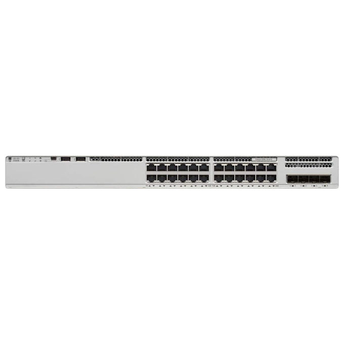Cisco, Switch Gigabit Ethernet, 24 porte, PoE, Gestito L3, Modello C9200-24PXG-E