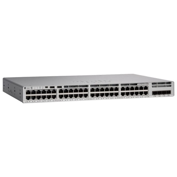 Cisco, Switch gestito, 48 porte, Gigabit Ethernet, PoE, Catalyst 9200L-48PL-4G-E
