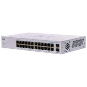 Cisco, Switch Unmanaged CBS110-24T-D, 24 Porte GE, 2x1G SFP, Montaggio Rack, Grigio