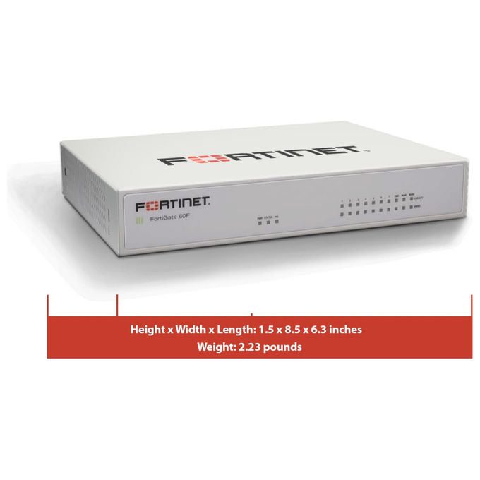 Fortinet, Firewall di Nuova Generazione FortiGate 60F, Protezione e Sicurezza