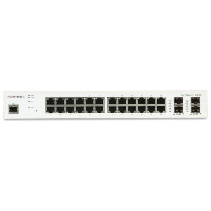 Fortinet, Switch L2-L3, 24 Porte GE RJ45, 4 Slot SFP GE, FortiSwitch-224E