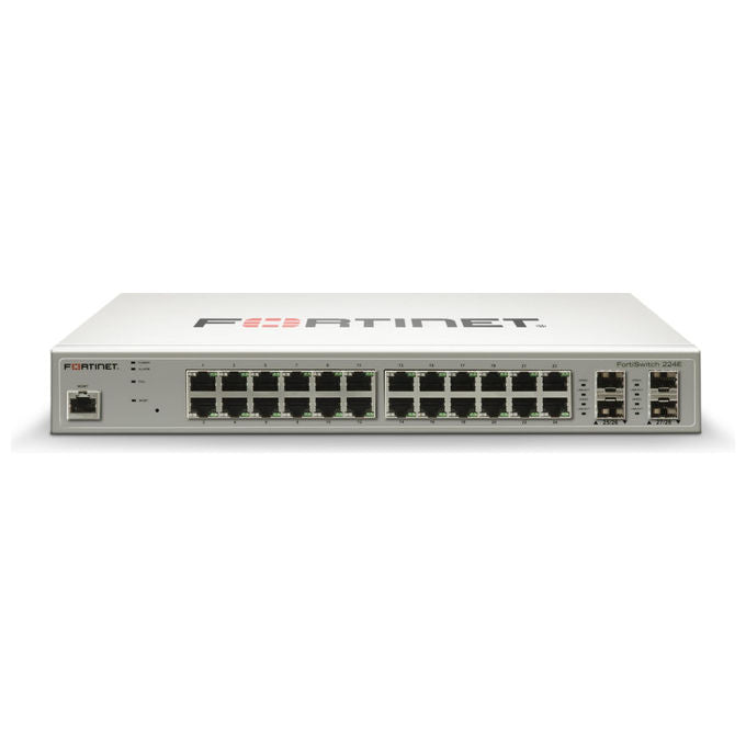 Fortinet, Switch L2-L3, 24 Porte GE RJ45, 4 Slot SFP GE, FortiSwitch-224E