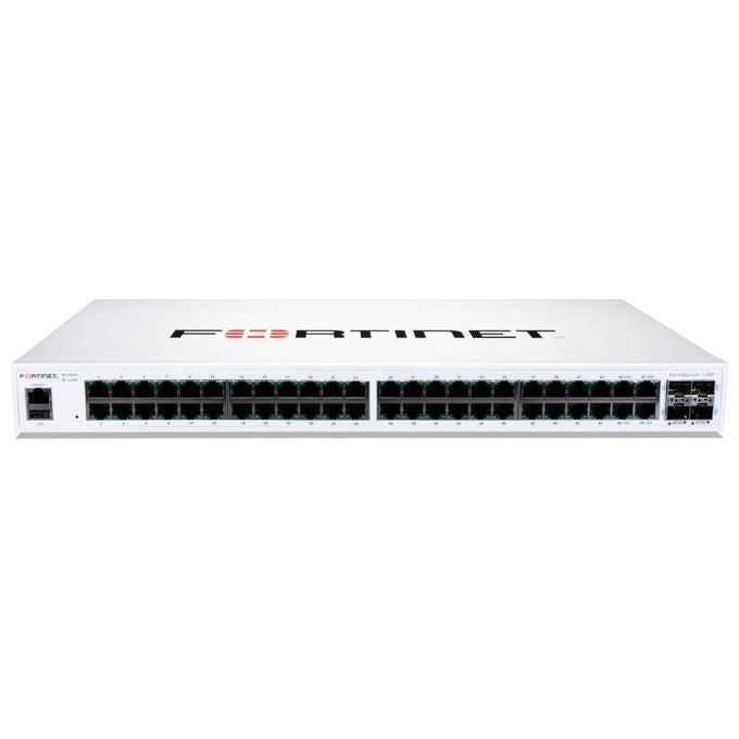 Fortinet, Switch di Rete L2, Gigabit Ethernet, 48 Porte, Montaggio Rack 1U, FS-148F