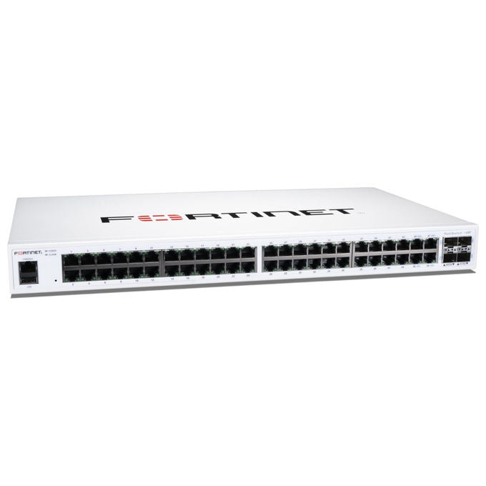 Fortinet, Switch di Rete L2, Gigabit Ethernet, 48 Porte, Montaggio Rack 1U, FS-148F