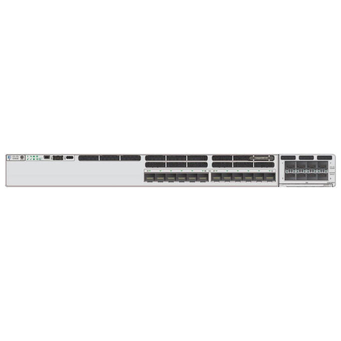 Cisco, Switch Catalyst 9300X, 12 Porte 25G, Montabile su Rack 1U, Impilabile