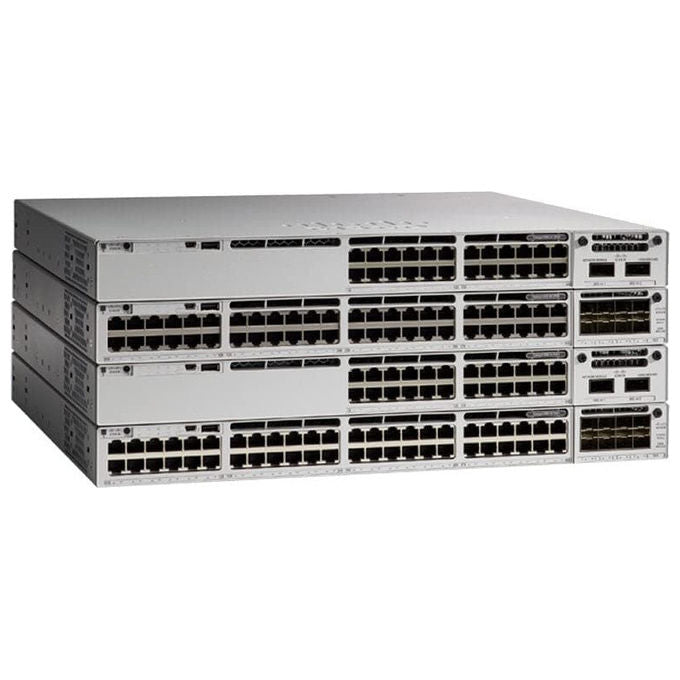 Cisco, Switch Impilabile L3, 12x25G Porte SFP28, Catalyst 9300X-12Y-A, Grigio