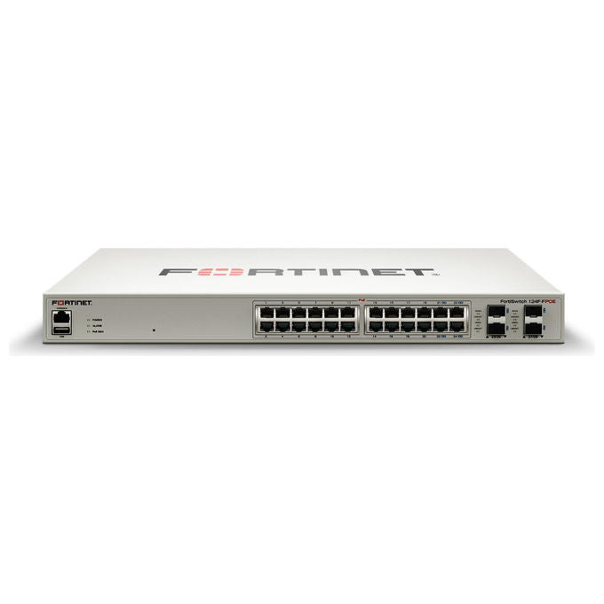 Fortinet, Switch PoE+ Gestito, Layer 2+, 24 Porte, FS-124F-FPOE