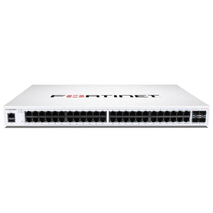 Fortinet, Switch Gestione FS-148F-FPOE, L2+, con PoE 740 W, Ethernet Gigabit