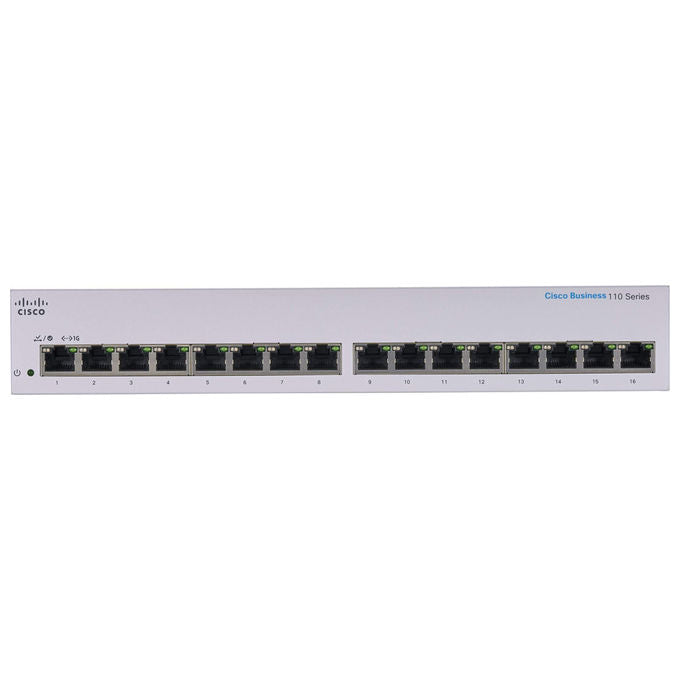 Cisco, Switch Gigabit Ethernet, 16 porte, Non gestito, Livello 2, Grigio