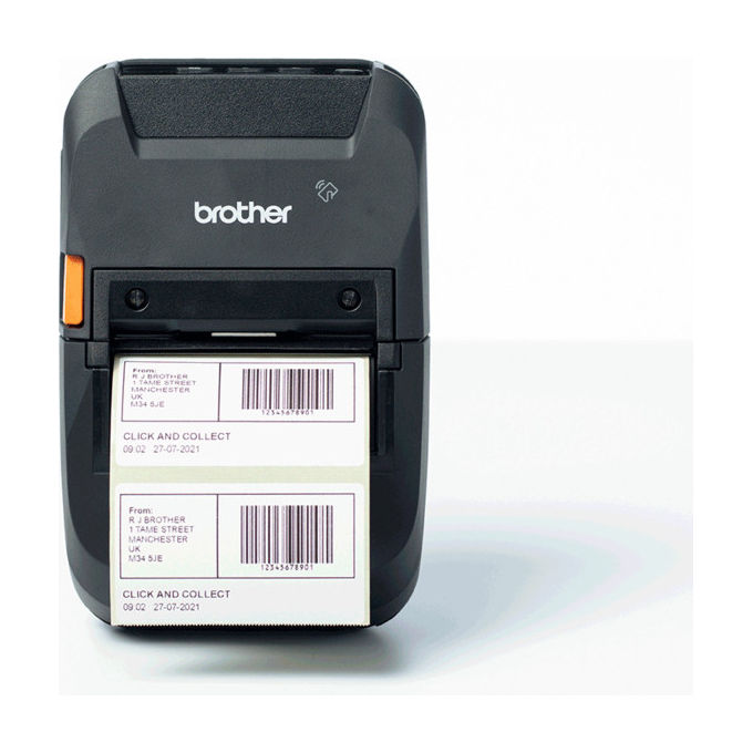 Brother, Stampante Etichette RJ3250WBL, Termica Diretta, Wireless, Ethernet LAN, Wi-Fi, Bluetooth