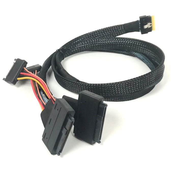 Microchip Technology, Cavo SAS, 80 cm, SlimSAS a 2SlimSAS, Per Adattatore SAS-SATA-NVMe