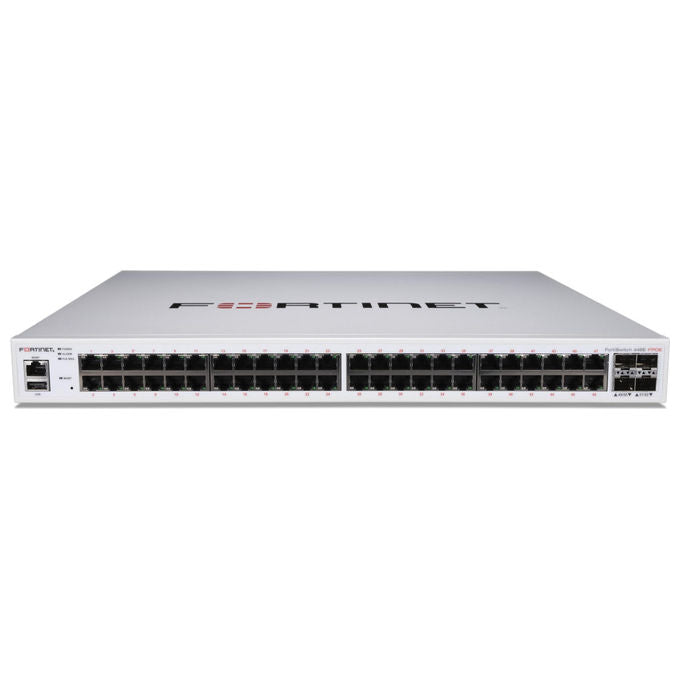 Fortinet, Switch Ethernet 48 Porte, 10 Gigabit, Supporto Layer 3, FS-448E-FPOE