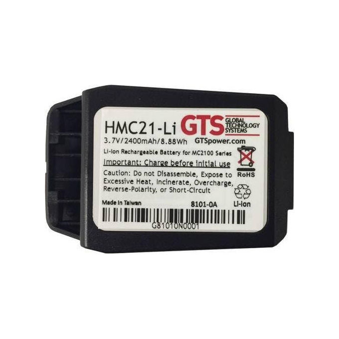 GTS - Batteries, Batteria Ricaricabile 3.7V 2400mAh, MC2100, Ioni di Litio, Nera