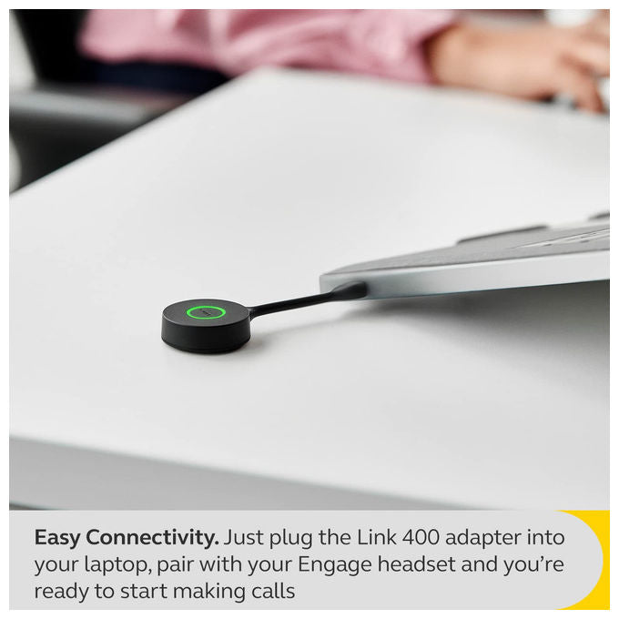 Jabra Link 400c MS, Adattatore USB-C DECT, Portata 150m, Nero