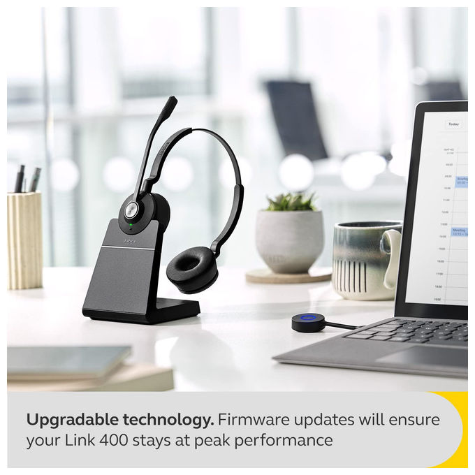 Jabra Link 400c MS, Adattatore USB-C DECT, Portata 150m, Nero
