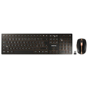 Cherry DW 9100 SLIM, Tastiera e Mouse, Wireless RF, Bluetooth, Layout Ceco Slovacco, Nero