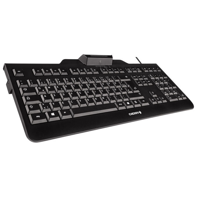 Cherry, Tastiera di sicurezza KC 1000 SC con lettore smart card, QWERTY Inglese UK, Nero