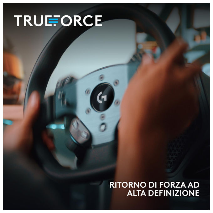 Logitech G PRO, Volante Racing, 11 Nm, Feedback Realistico, Leve Magnetiche, Doppia Frizione, Nero